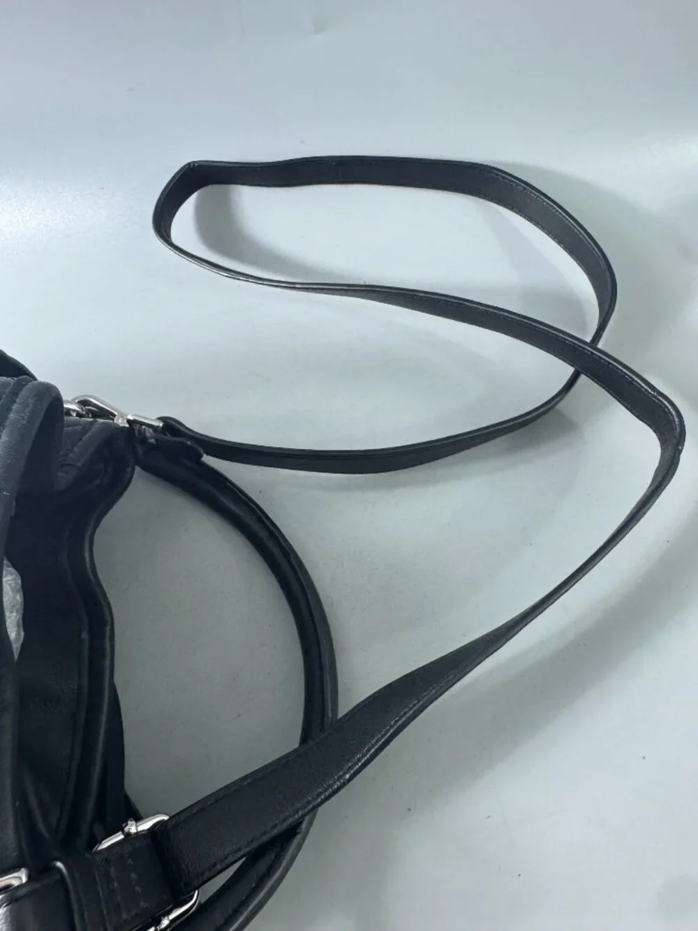 Claudie Pierlot Black Leather Quilted Bucket Bag